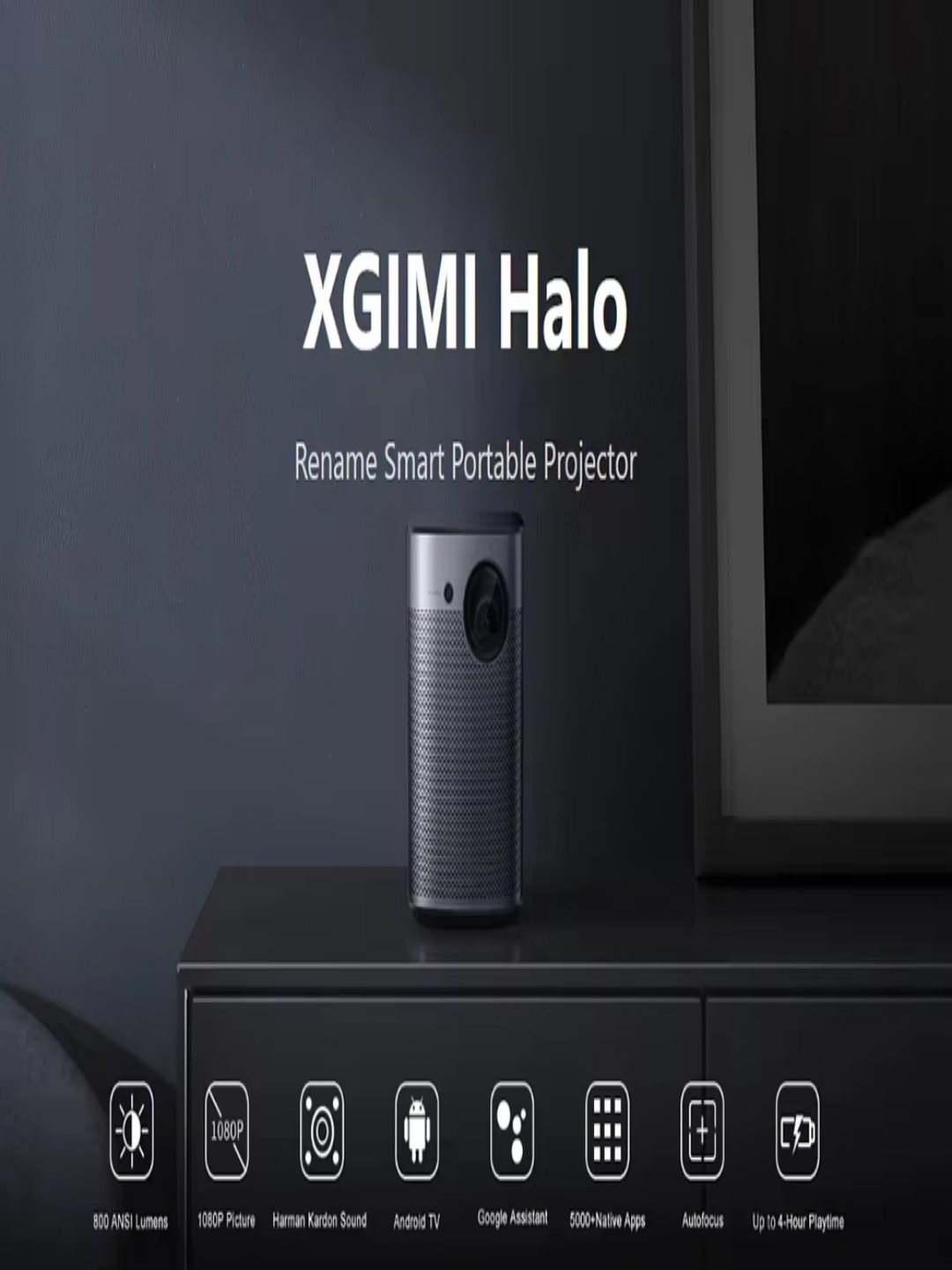 XGIMI Halo 3D Smart Android TV Projector 1080P 4K 