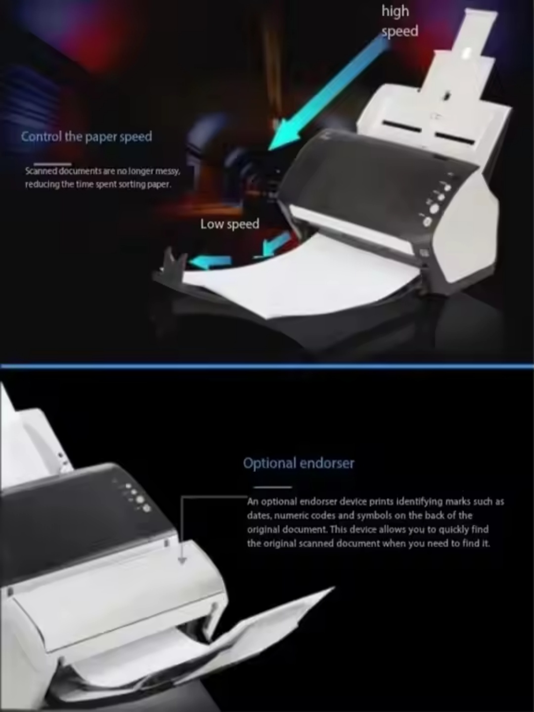 Fujitsu High-Speed OEM A3/A4 Scanner Fi-7130 with USB Interface High Quality Office Use Document Scanner in Stock