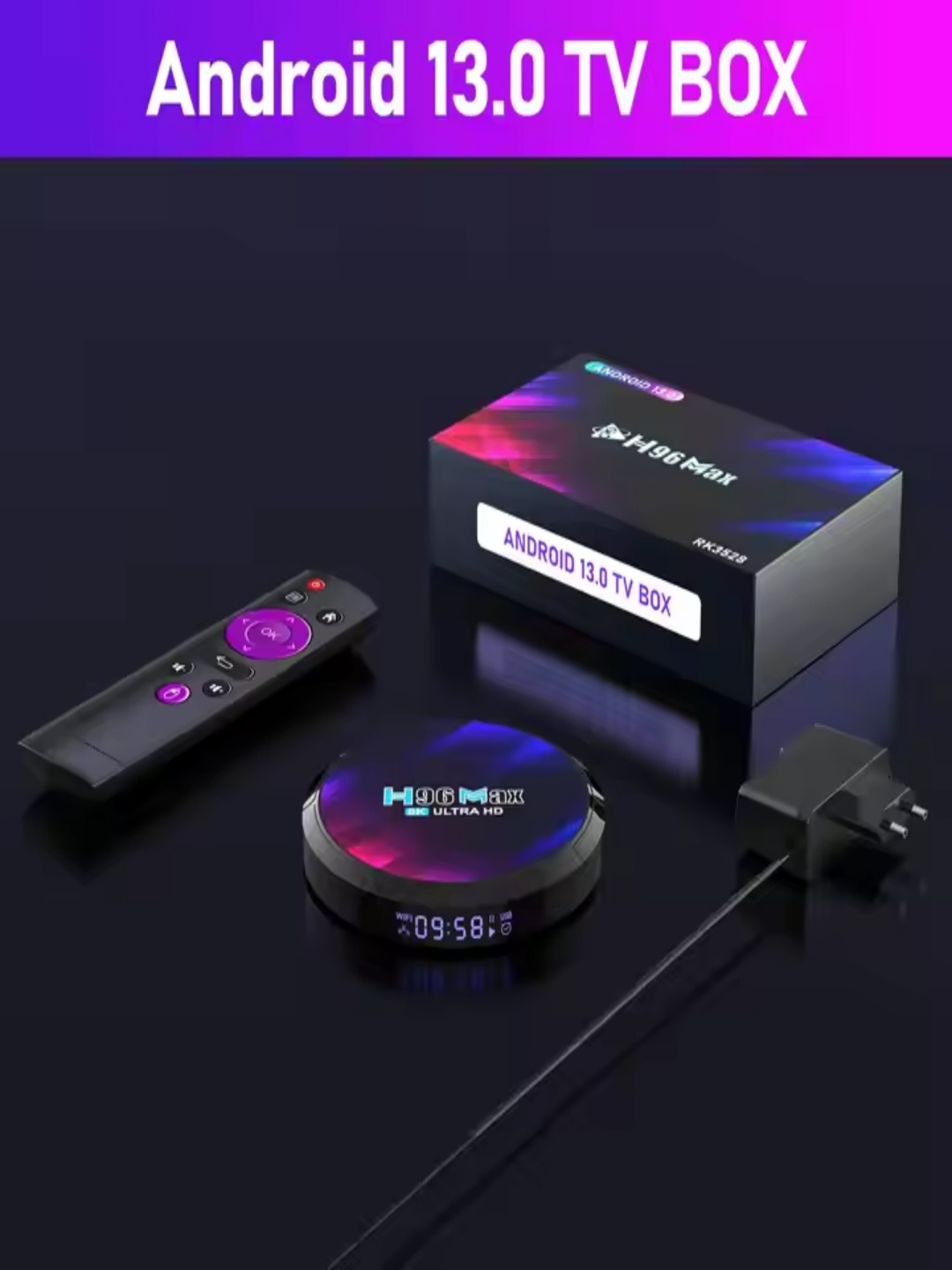 Paihao Amlogic S905 8k Smart TV Box Android 9.0 Four Core Set Top Box H96 Maximum Android