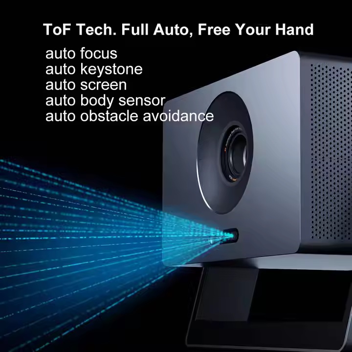 Mijia UHD 4K Native Full Color Laser Projector with 2500 ANSI Lux ToF Full Auto Setting NFC Wireless Projection 120" Proyector