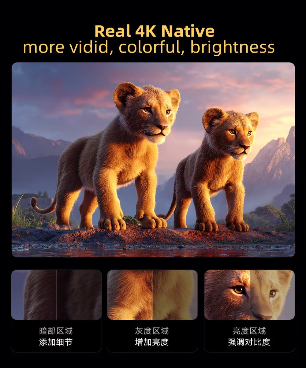 Hisense C3 Ultra Projector Vidda's Latest 4K Native Video Laser Projector with MT9681 WiFi 7 4K Native Video Full Color