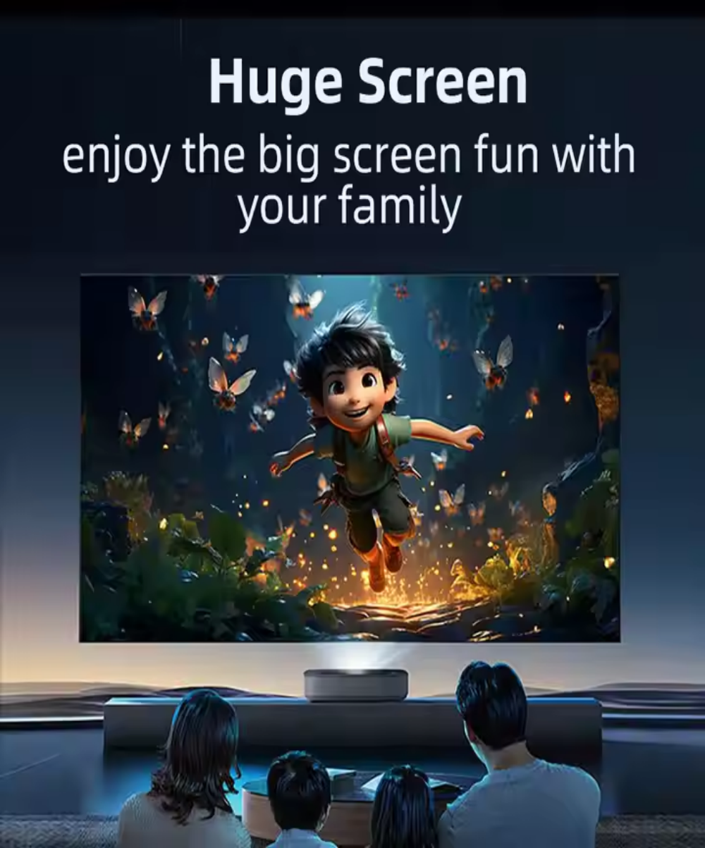 Hisense S1 Pro Projector ,TV with Fresnel Screen DTS/Doby Sound 4K Triple RGB Laser Fixed Lens Ultra Short Throw UST Projectors