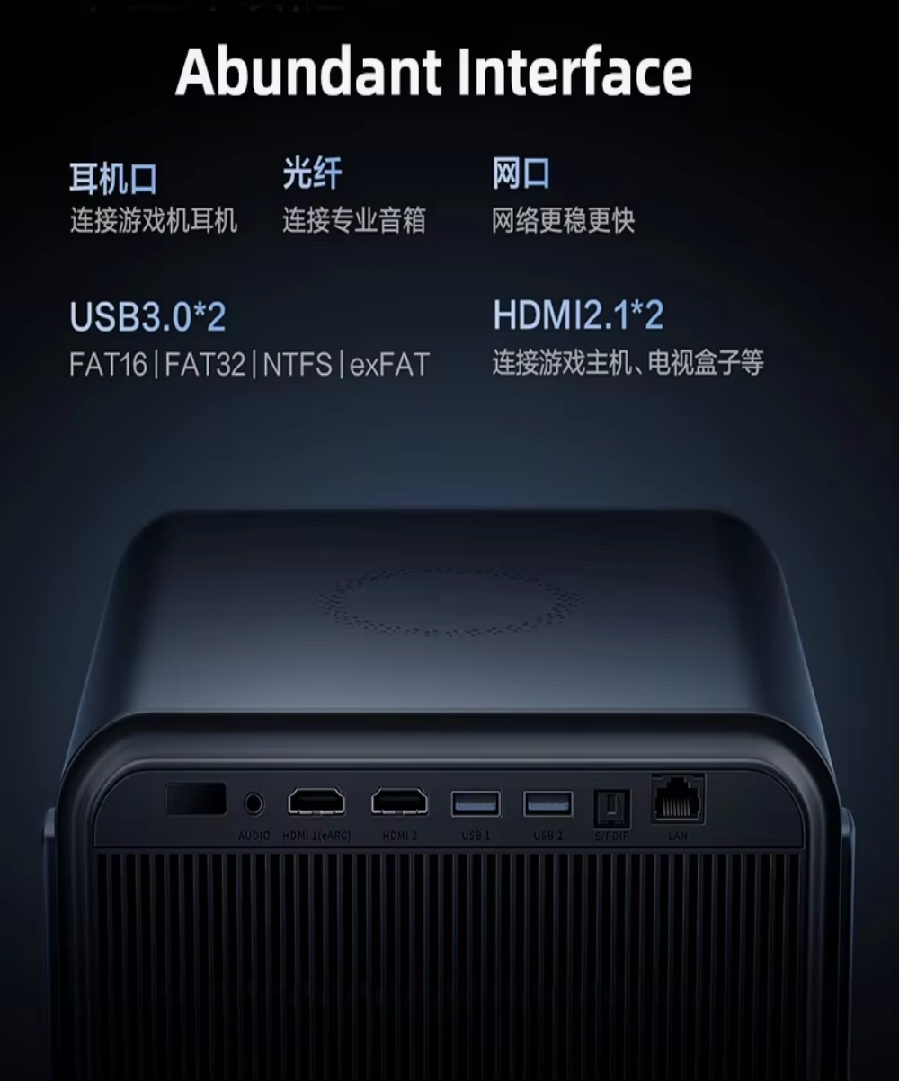 Hisense Vidda C2 Pro Triple Laser 4K UHD Projector, Full Color RGB Projector with Full Auto 240 HZ 1.67X Zoom 3D Video Projector