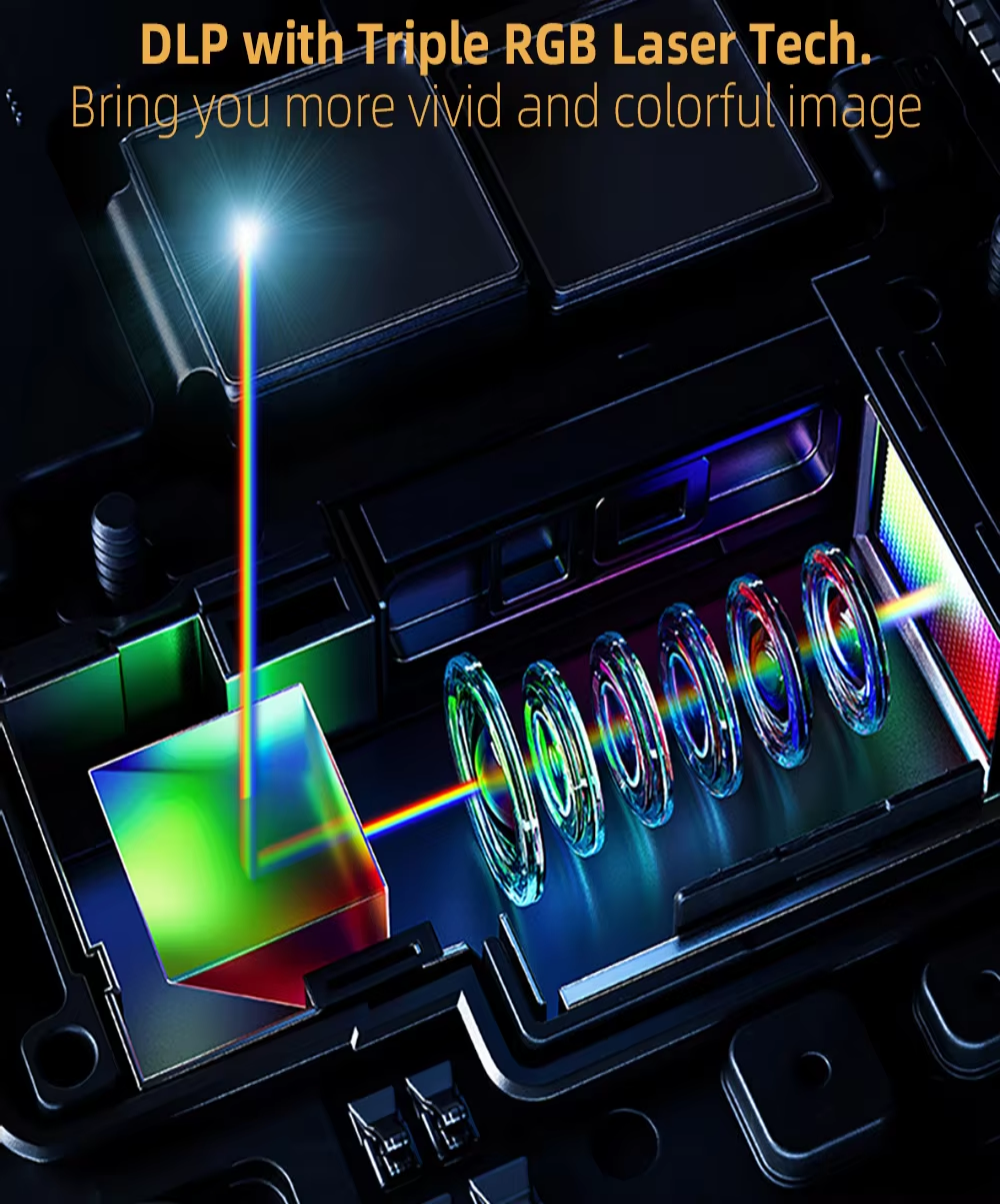 Hisense 80 L9H 4K Triple RGB Laser Beamer 3800 ANSI Lumens DTS/Doby Sound Ultra Short Throw UST Projector DLP Lens Portable TV