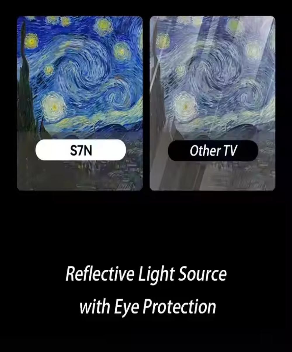 Hisense S7N Laser TV Projector, 4K UHD 3500 Ansi Lumens Smart Home Cinema Proyector with WiFi BT IMAX HDR10+ Multi-interface