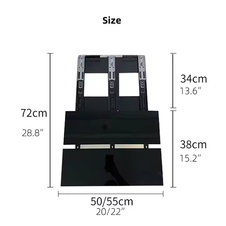 Paihao UST Laser Projector Platform Slider Cabinet with Motorized Mobile Telescopic Table Laser Projector TV Stand for Home