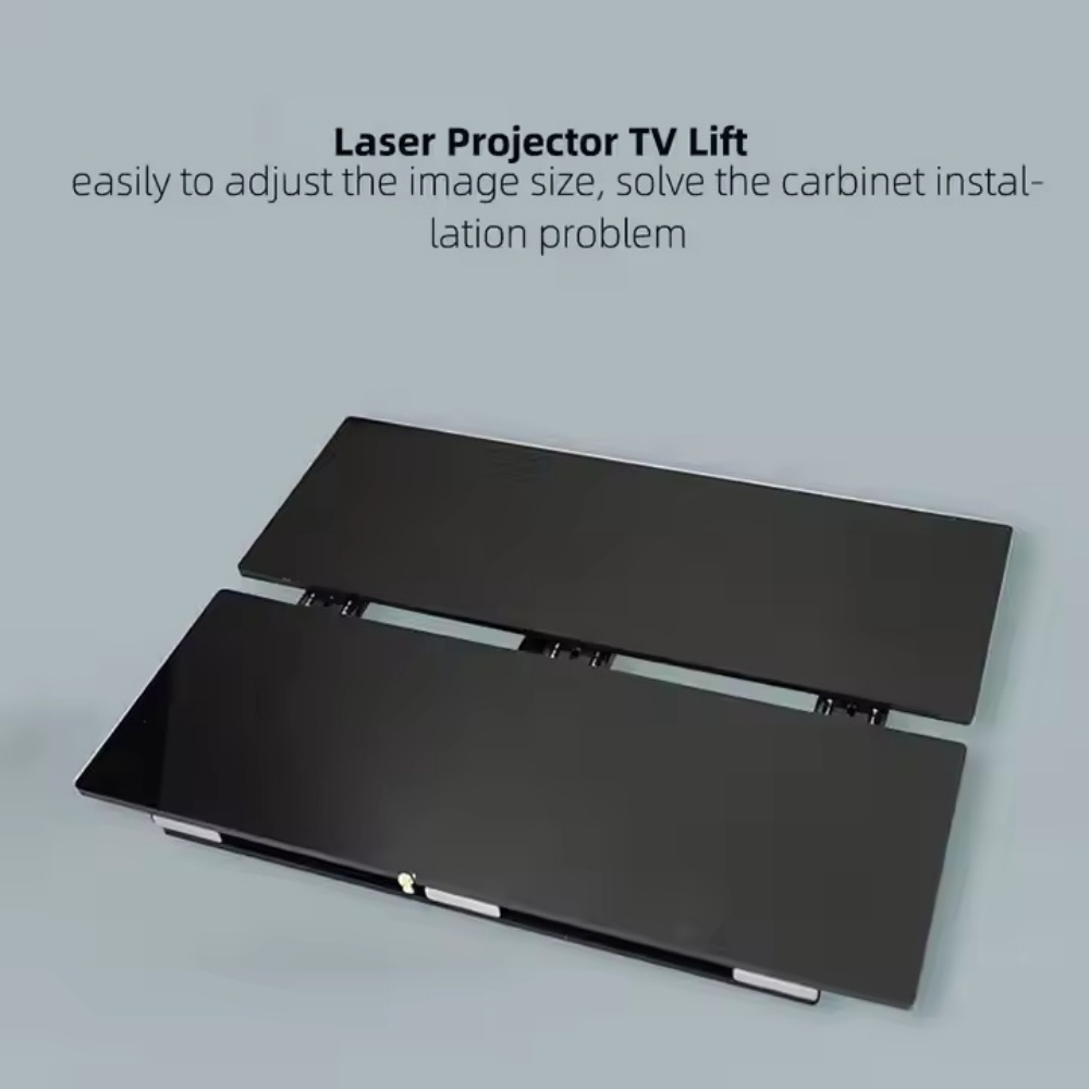 Paihao UST Laser Projector Platform Slider Cabinet with Motorized Mobile Telescopic Table Laser Projector TV Stand for Home