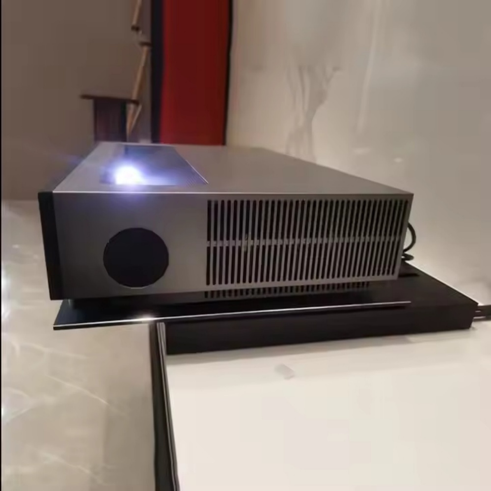 Paihao UST Laser Projector Platform Slider Cabinet with Motorized Mobile Telescopic Table Laser Projector TV Stand for Home