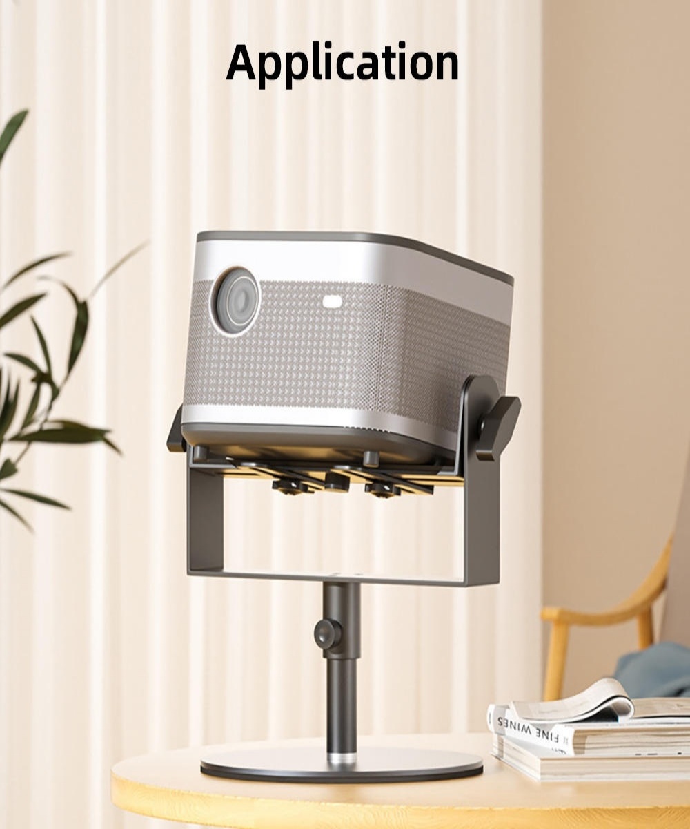 Paihao Multi-Function 360 Degree Rotating Projector Ceiling Bracket for Desktop, Projector Ceiling Mount Bracket Floor Stand