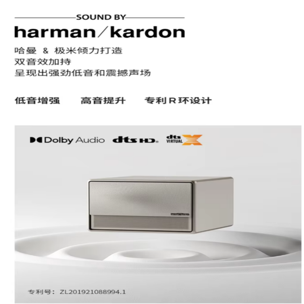 XGIMI RS Pro 3 Projector, DLP Dual Light 4K UHD Native Projector 2500CVIA LED Laser Smart Video Home Cinema 3D Support Projector