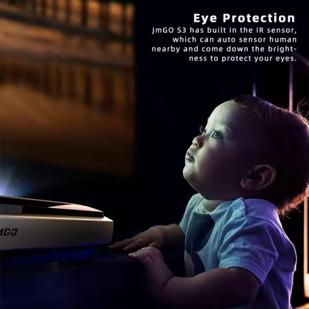 JmGO S3 4K DLP Lazer Projector Home Theater with Android WiFi Beam Speaker New Release Versatile 4K LED Projector Home Theater
