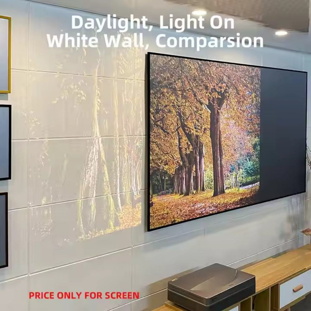 Paihao Fresnel Ceiling Hanging Daylight Screen 4K Resolution 3D Anti-Light UST Home Theater Projector Long Cheaper 8K Projectors