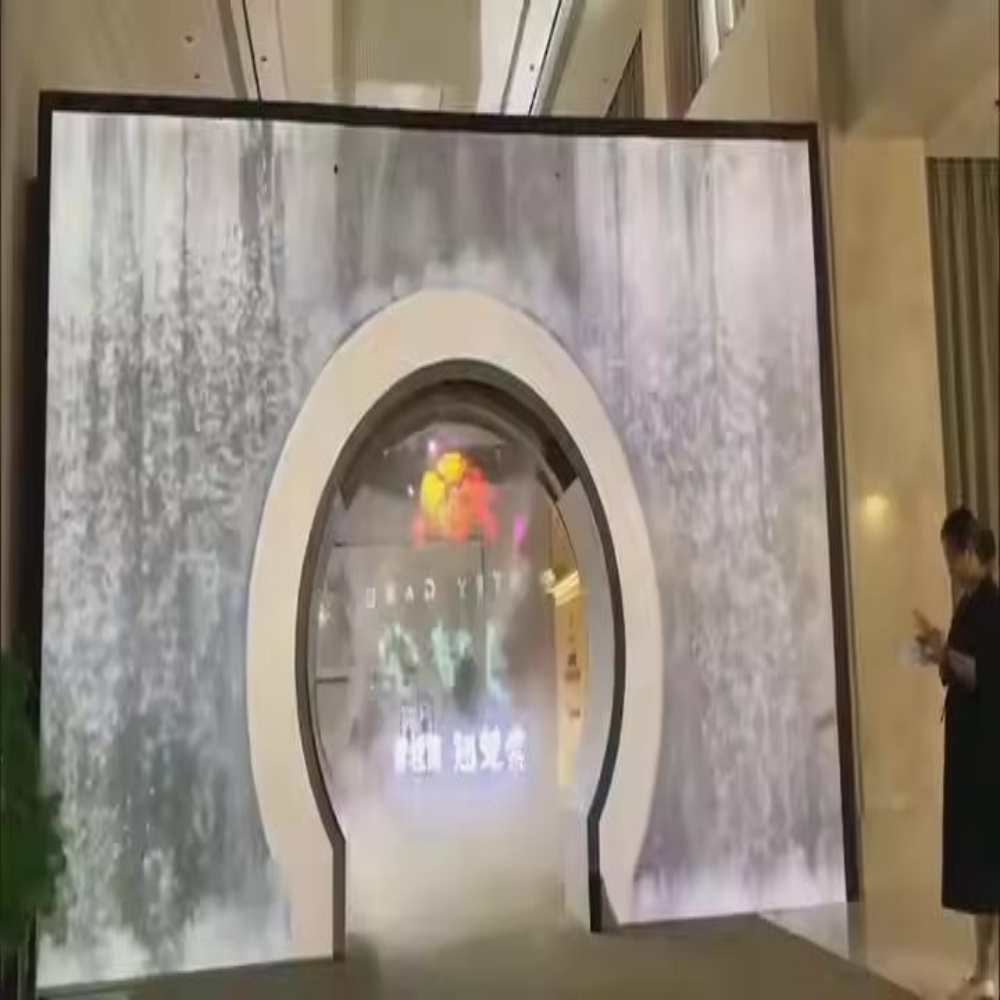 Paihao Indoor Digital Advertising Holographic Projection Screen for 3D Lighting Show Ads Stage Background 3D Water Fog Screens