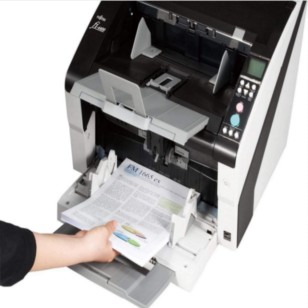 Fujitsu Fi-6400 Document Scanner, 600 Dpi High-Resolution Windows 7 Compatible LED Light Source for Office Efficiency