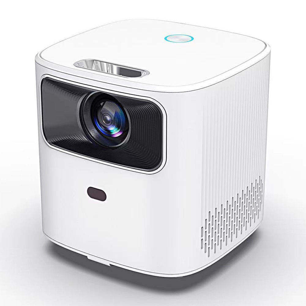 T8 Mini Android TV 9.0 Smart Projector, 2.4/5G WiFi Bluetooth 5.0 720P Native 200 ANSI with Electric Focus Portable Home Cinema