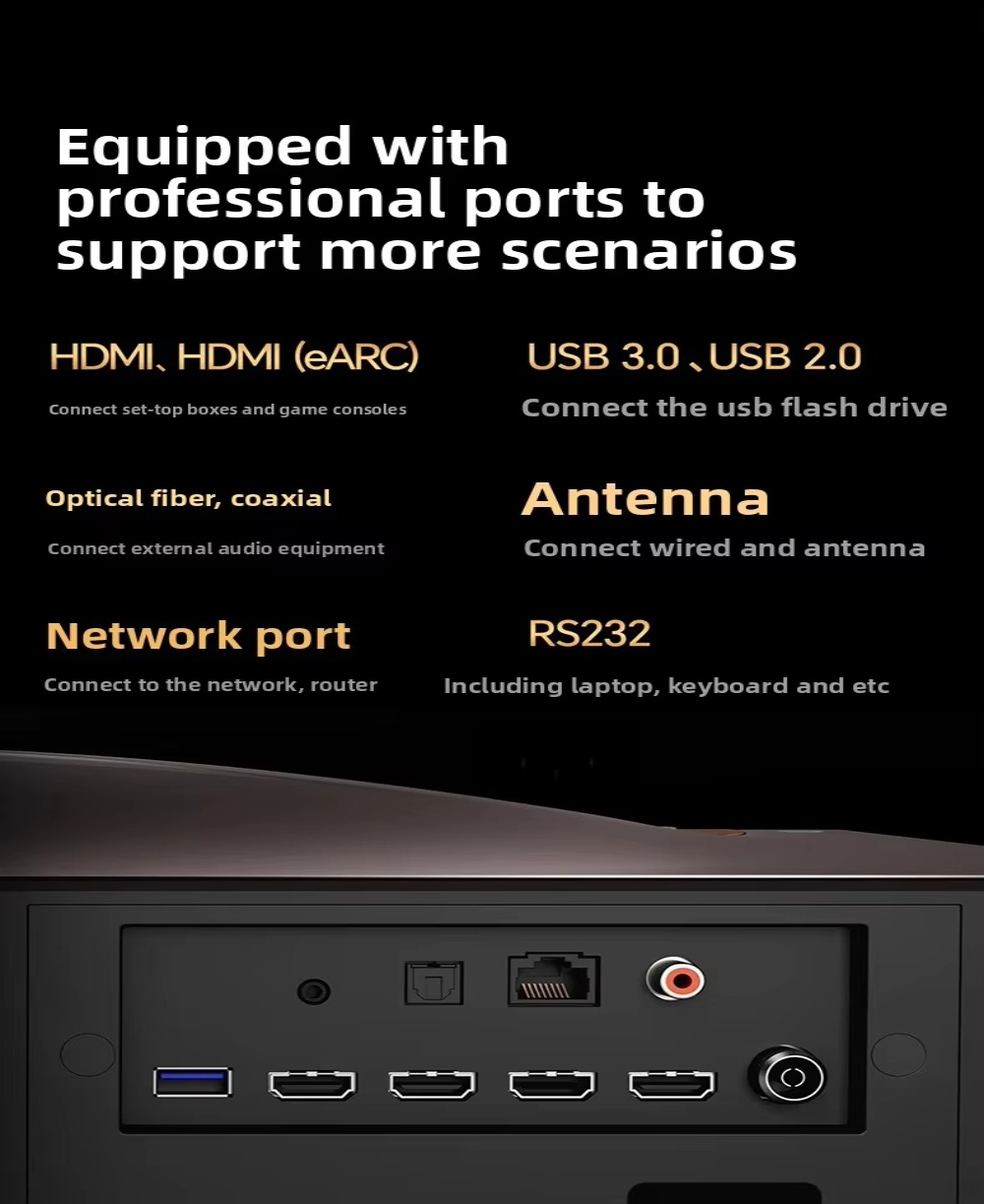 Hisense X1 L9Q Tri-Color Laser 4K Ultra Home Theater Projector with 4G+1T Motion Compensation and Automatic Correction Proyector