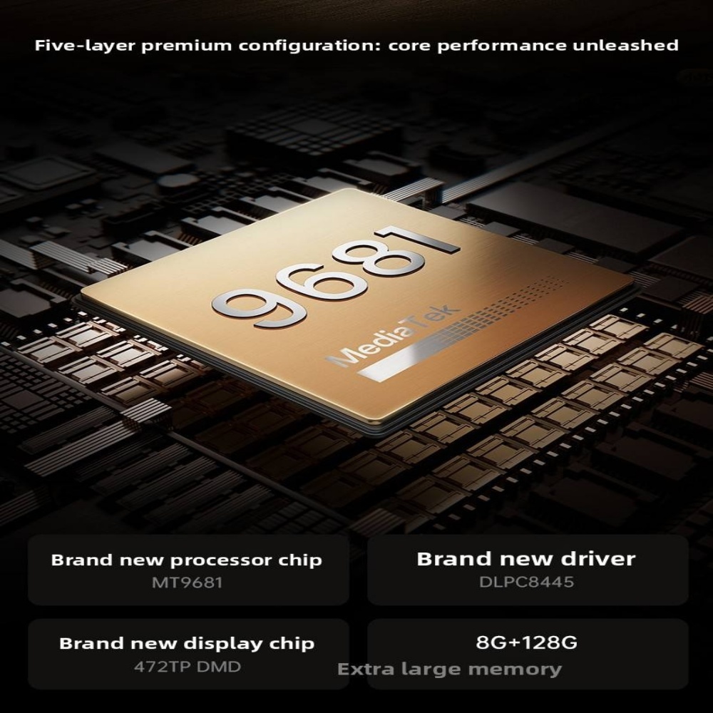 JMGO N5 Ultra Max 4K UHD DLP Projector Laser 6000 Lumens 11000:1 Contrast HIFI Stereo AI Gimbal 1ms Gaming Home Theater Built-In