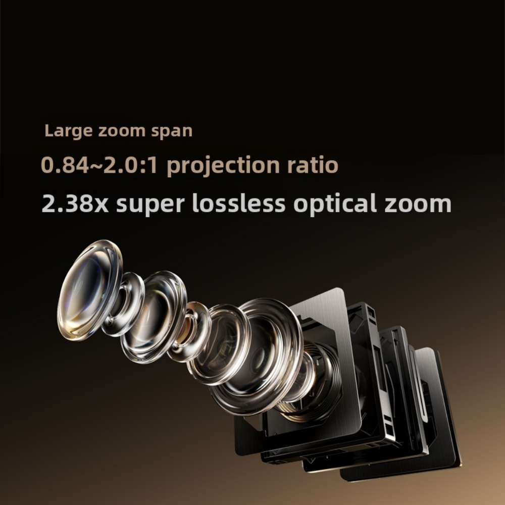 Vidda C5 Unbound 4K Smart Projector 6800 ANSI Lumens Hubble Cinema Lens AI Color Adjustment Built-in HIFI Stereo Speakers Short