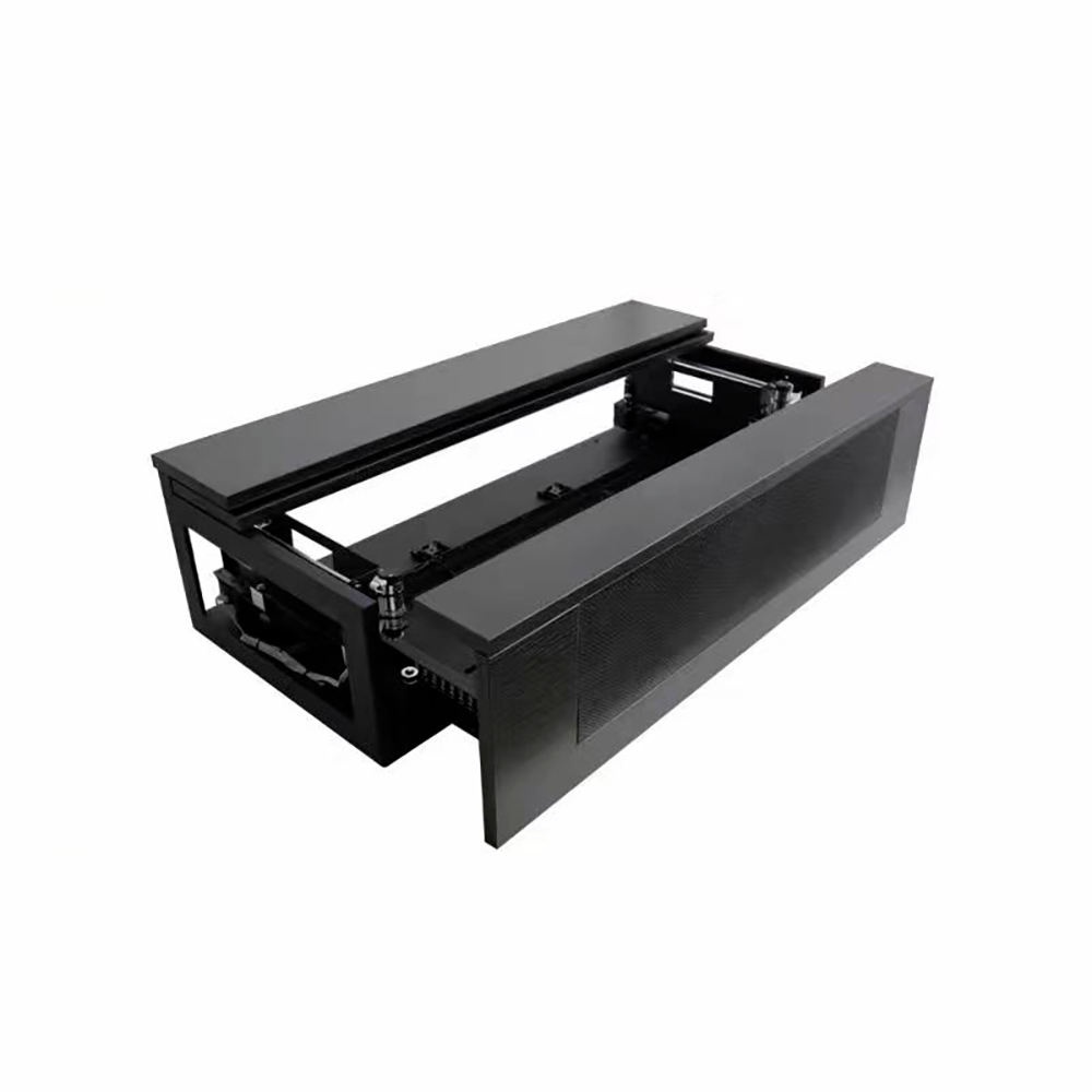 Paihao P2 Smart UST Laser Projector Wall Mount Electric Sliding Tray Stand with 30KGS Capacity Mini Cabinet for Home Living Room