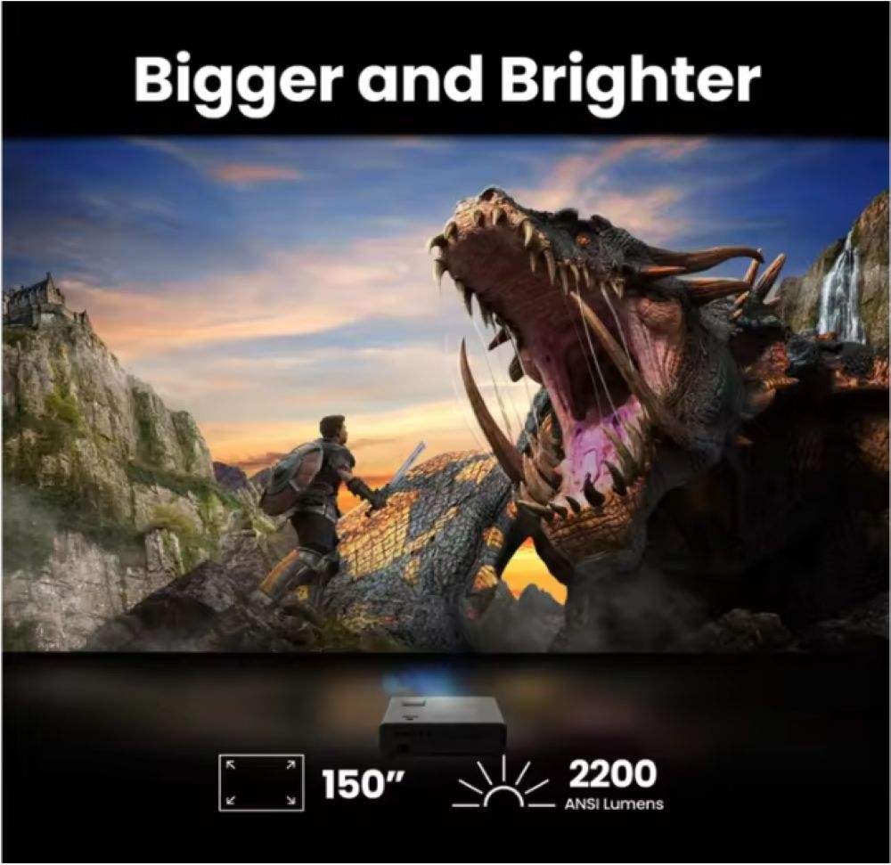 BenQ X500i 3840*2160P Short Throw Smart Projector, Built-in Android 11 2.4G/5 Wifi BT5.0 for Home Entertainment Projector