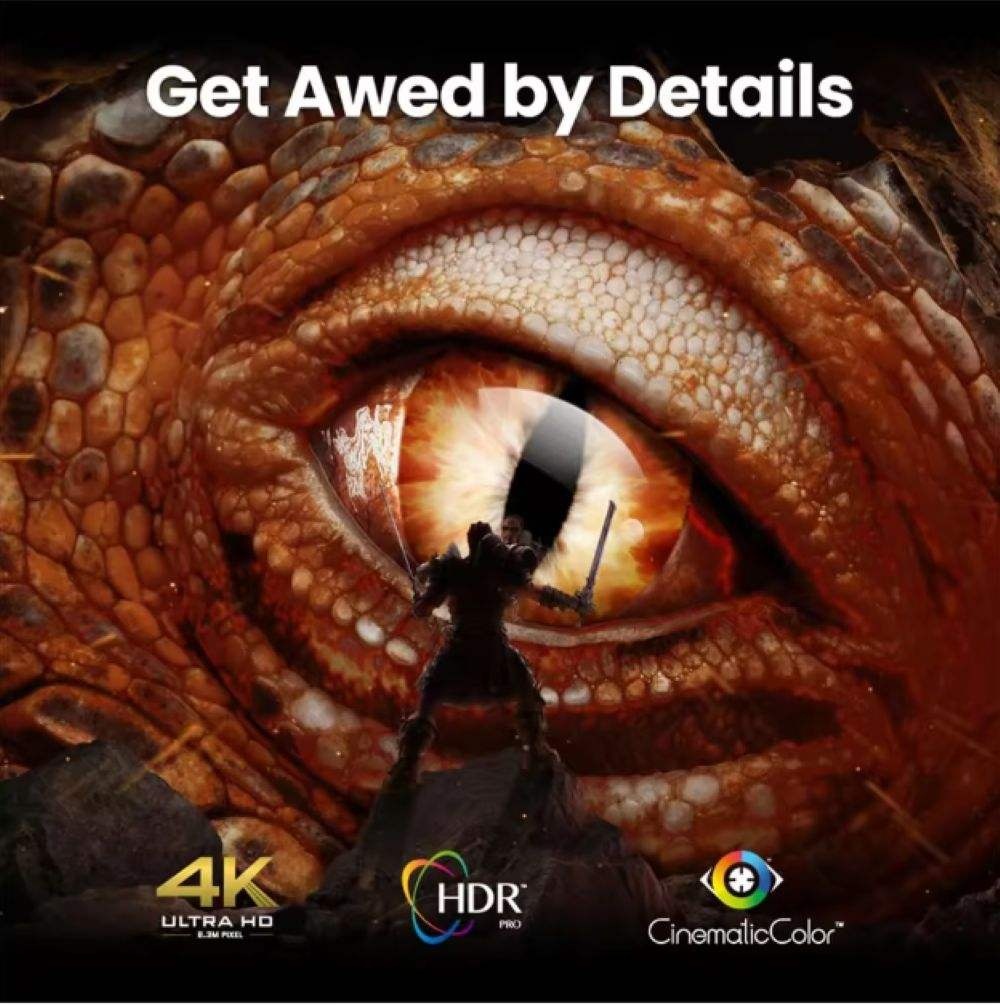 BenQ X500i 3840*2160P Short Throw Smart Projector, Built-in Android 11 2.4G/5 Wifi BT5.0 for Home Entertainment Projector